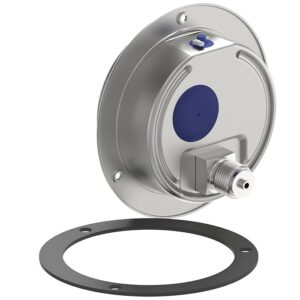 Manômetro com tubo Bourdon, aço inoxidável