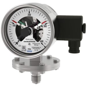 Manômetro de diafragma com contatos elétricos