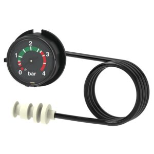 Manômetro com tubo Bourdon, liga de cobre